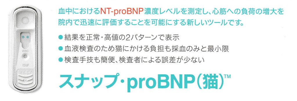 猫用スナップproBNP（心臓バイオマーカー）